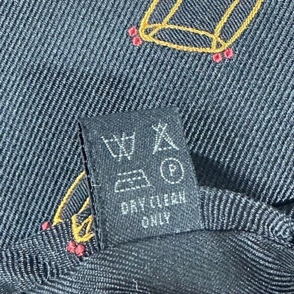 Neiman Marcus Men's Black Abstract Italian Silk Neck Tie 58.5" Long Retro NWT - Picture 7 of 7